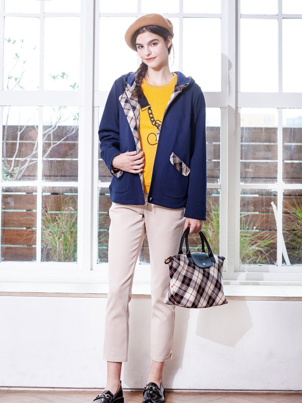 小熊背包包長袖棉質上衣