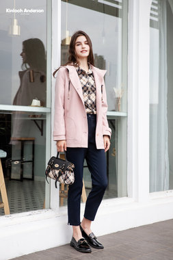 荷葉拼接蕾絲剪接襯衫上衣-